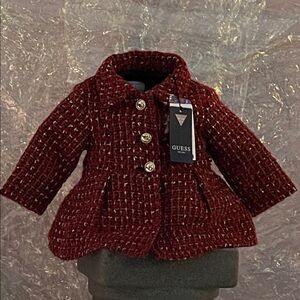 Guess Red Pea Coat for Kids